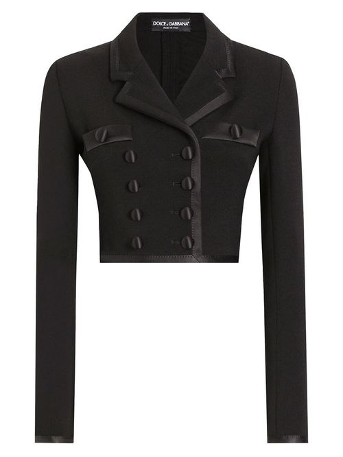 Sacou cropped negru