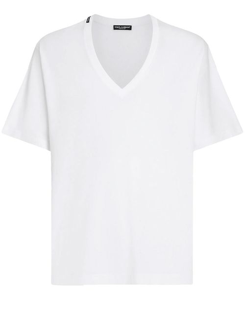 Tricou cu guler în V