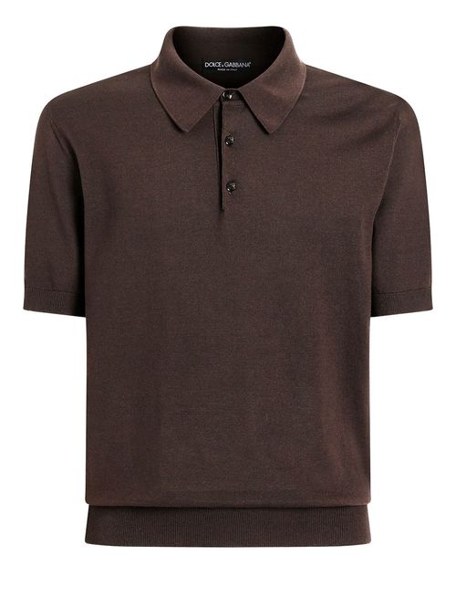 Tricou polo maro
