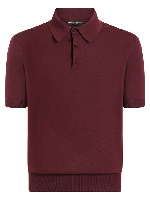 Tricou polo vișiniu
