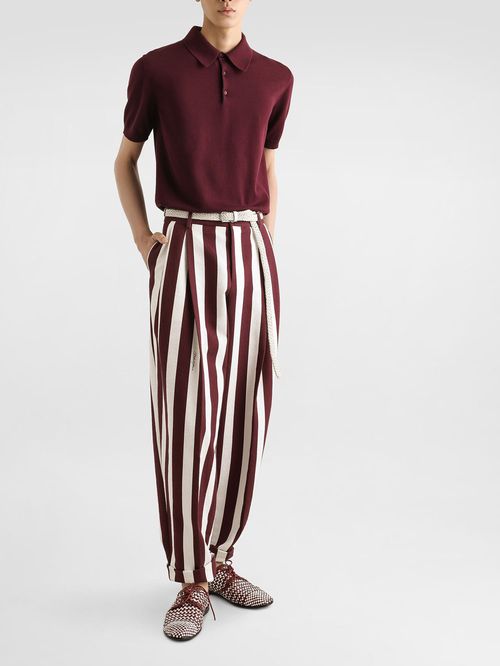 Tricou polo vișiniu