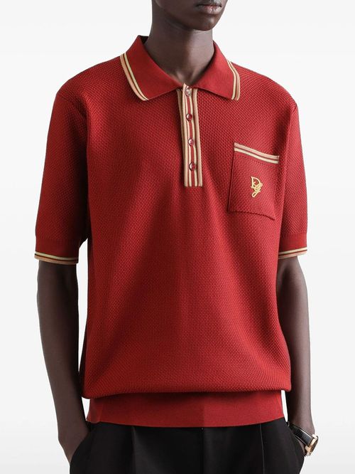 Tricou polo tricotat