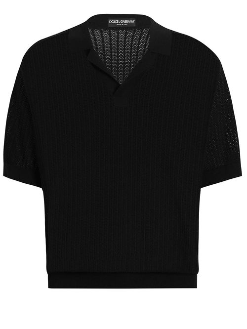 Tricou polo tricotat