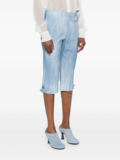 Pantaloni bleu trei-sferturi