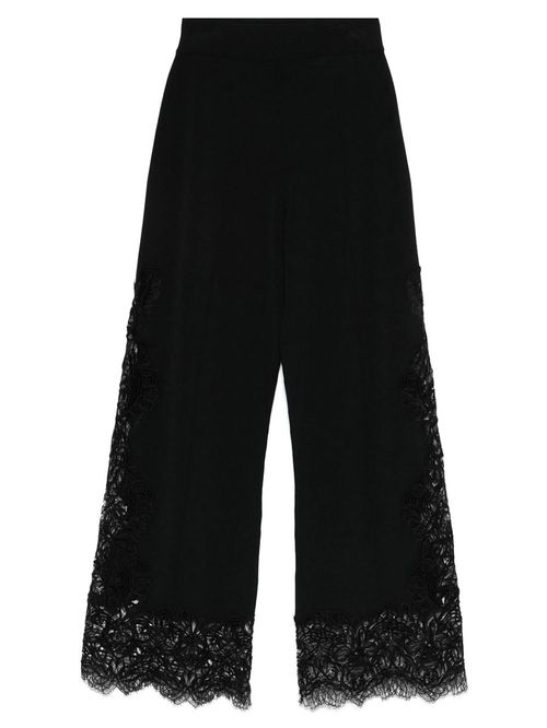 Pantaloni cu inserții dantelă