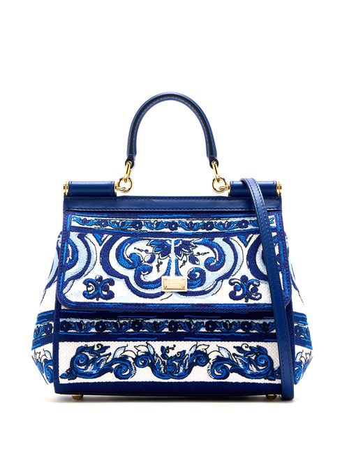 Geantă medie Sicily print Majolica