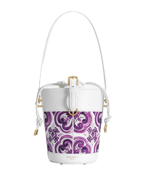 Geantă bucket print Majolica