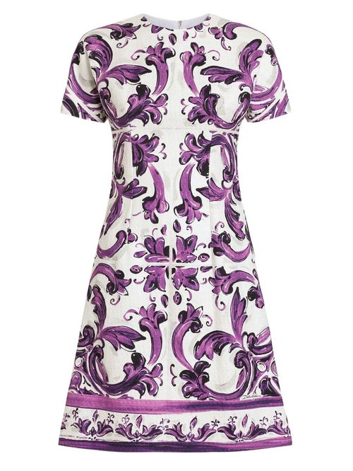 Rochie mini print Majolica