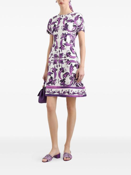 Rochie mini print Majolica