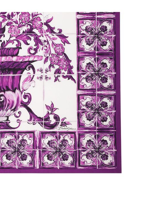 Eșarfă cu print Majolica