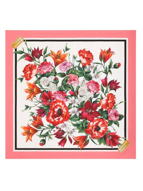 Eșarfă cu print Majolica