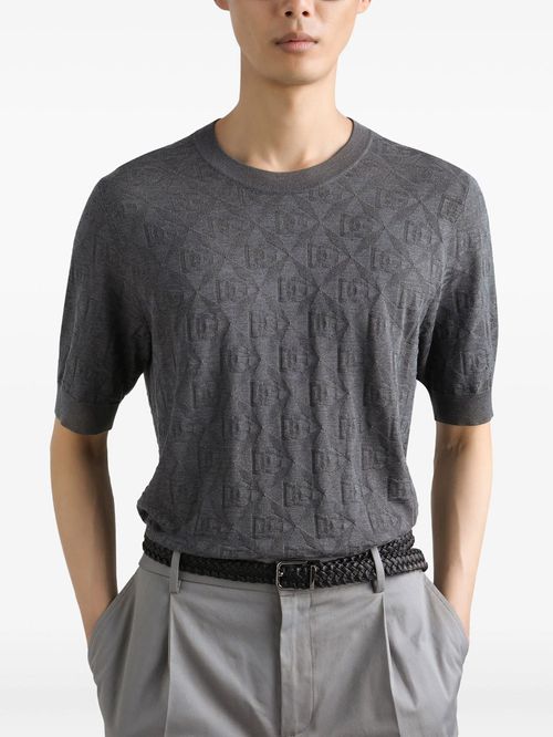 Tricou din tricot cu mătase