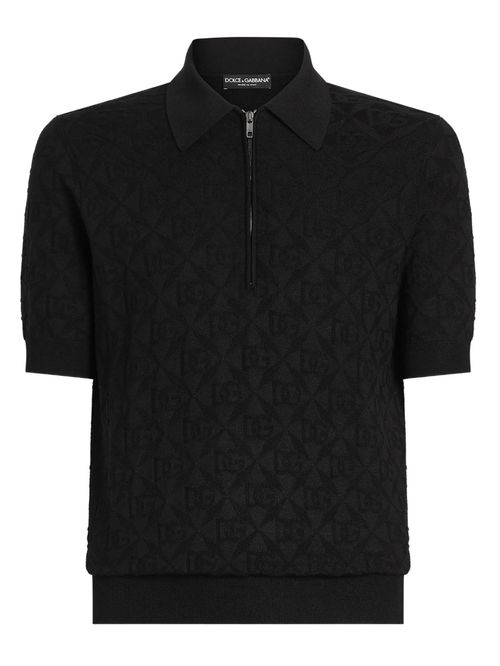 Tricou polo cu fermoar
