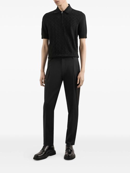 Tricou polo cu fermoar
