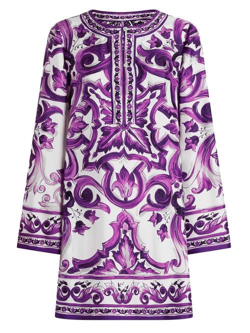 Rochie mini print Majolica
