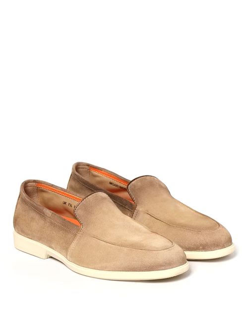 Pantofi slip-on din piele întoarsă