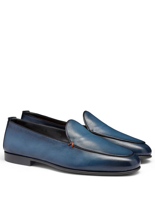 Pantofi loafers din piele