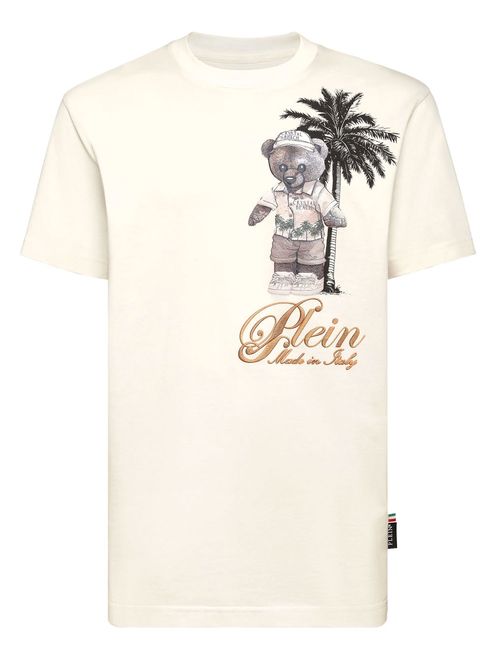 Tricou bej cu imprimeu