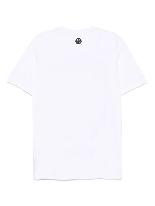 Tricou alb imprimeu frontal
