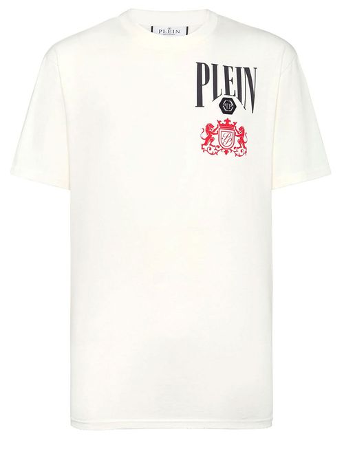 Tricou alb cu logo