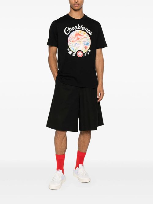 Tricou negru Mushroom