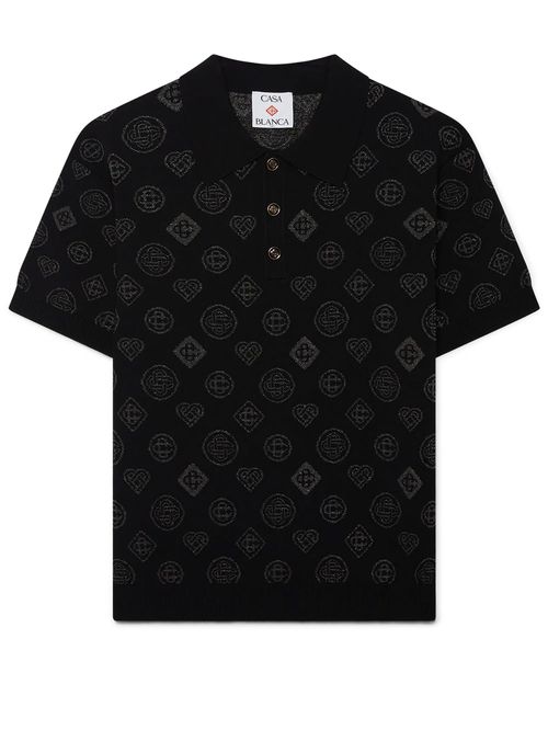 Tricou polo Jacquard