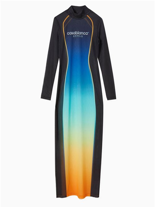 Rochie mesh cu imprimeu