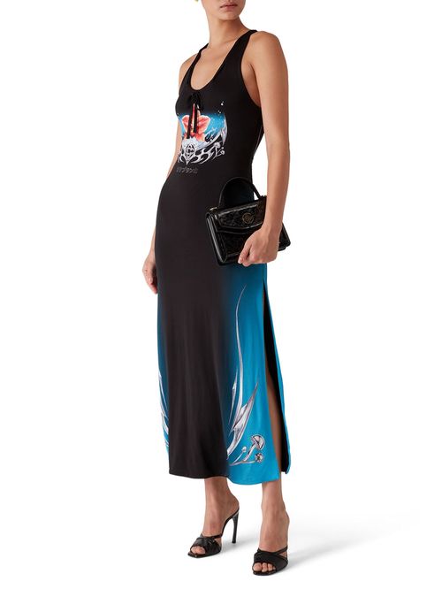 Rochie maxi cu imprimeu