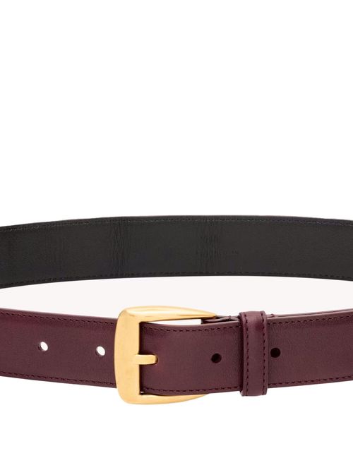 Curea din piele burgundy