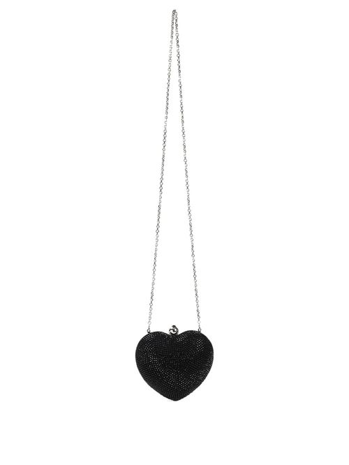 Geantă Black Crystal Heart