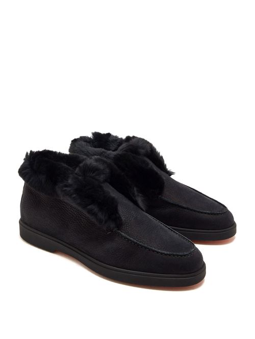 Ghete negre cu blană