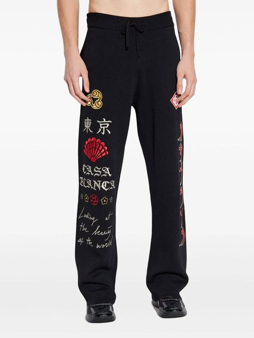 Pantaloni cu broderie