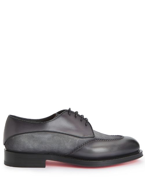 Pantofi derby gri