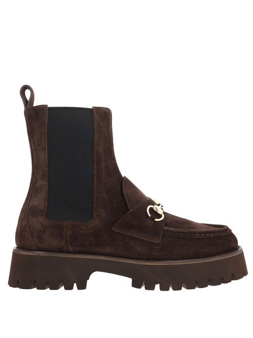 Ghete Horsebit din piele întoarsă