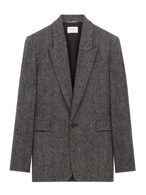 Sacou herringbone din lână