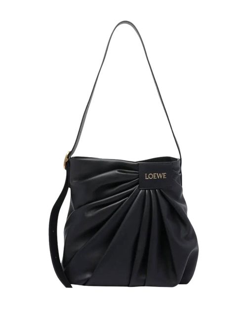 Geantă din piele Draped