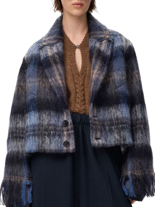 Jachetă din lână și mohair