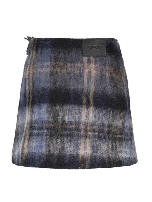 Fustă scurtă din lână și mohair