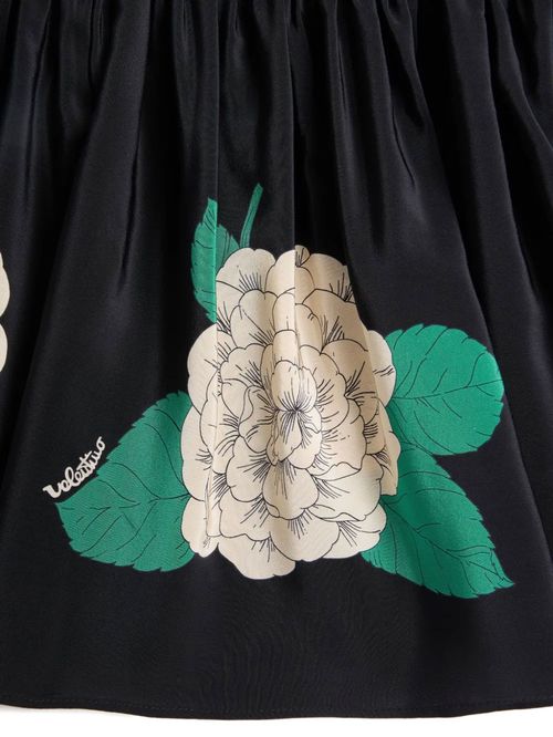 Fustă midi Hortensia print