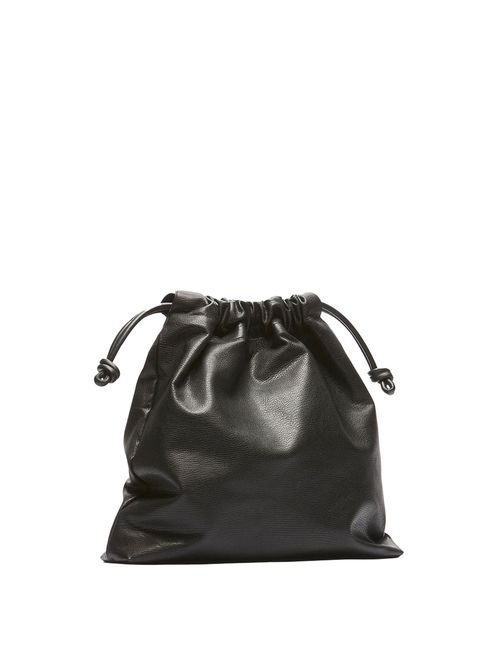 Geantă neagră din piele Eva