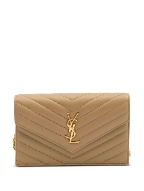 Portofel bej cu lanț