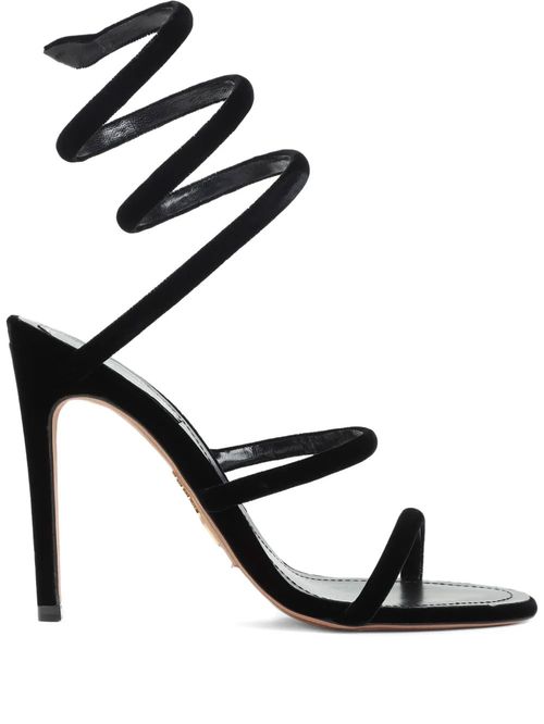 Sandale Cleo velvet negre