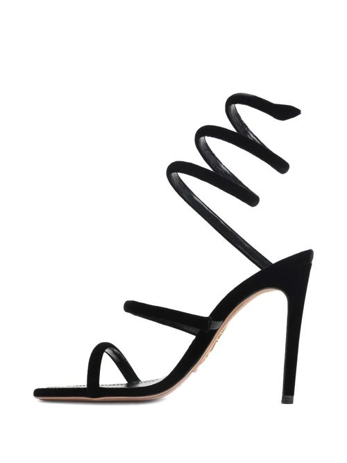 Sandale Cleo velvet negre