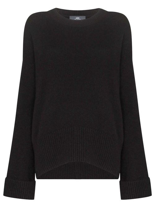 Pulover negru din cașmir