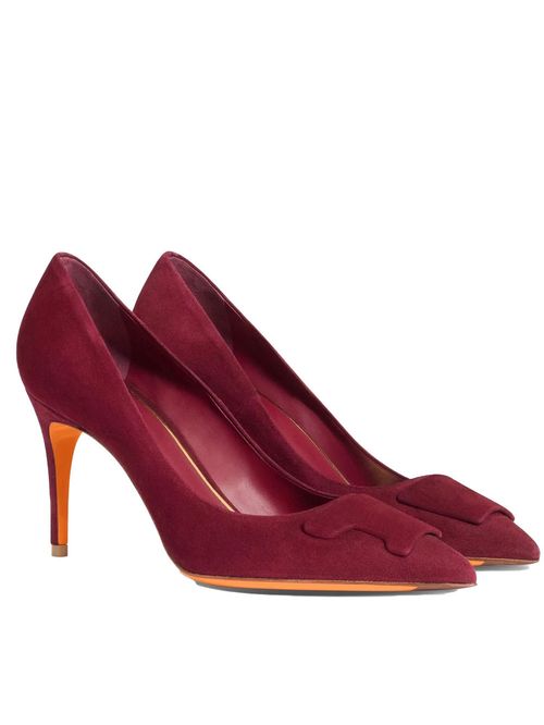 Pantofi cu toc burgundy 85