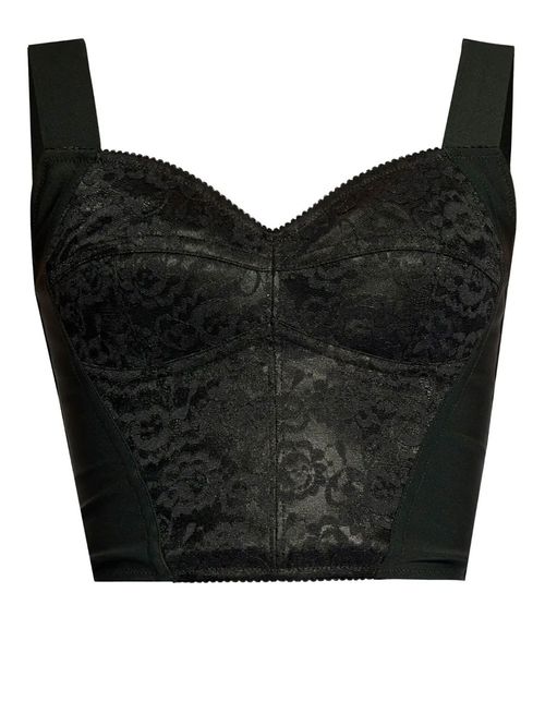 Top tip corset cu dantelǎ