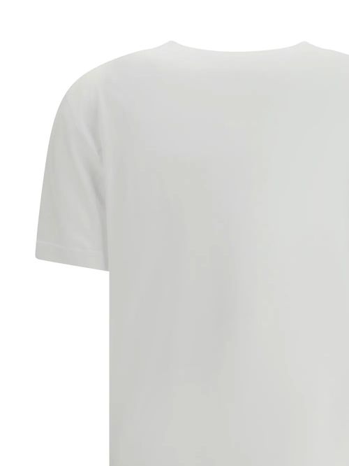 Tricou alb cu logo brodat