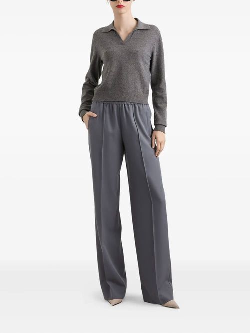 Pulover polo cașmir gri