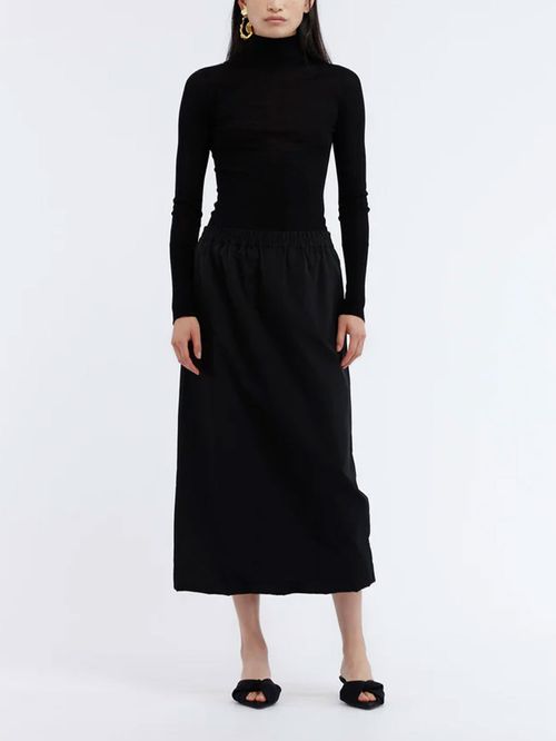 Fustă lungă neagră