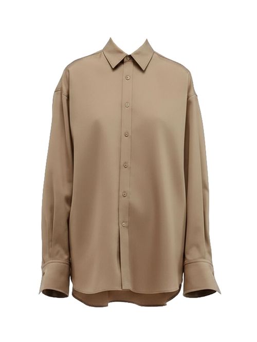 Cămașă oversized din lână